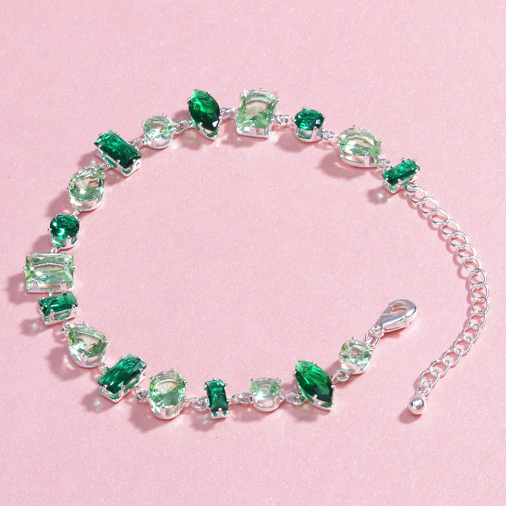 Stylish Zircon Color Bracelet In The Instagram Style