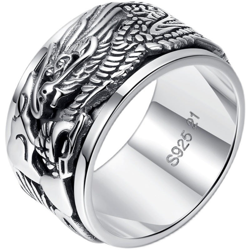 Male Auspicious Dragon Rotating Men's Rotatable Ring