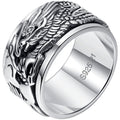 Male Auspicious Dragon Rotating Men's Rotatable Ring