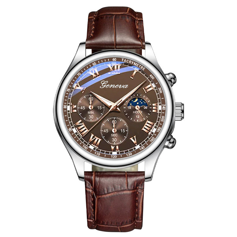 Business Quartz Sport Casual Belt Men's Watch