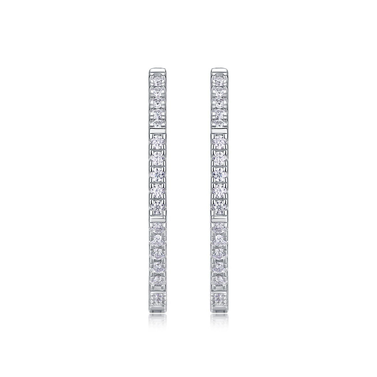 Moden Star Ring - Set With Top-quality Moissanite S925 Silver And Platinum-plated Stud Earrings, A Fashionable And Trendy Accessory That Can Be Tested With A Diamond Pen