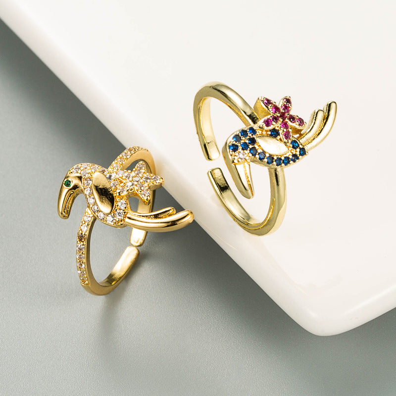 Creative And Unique Woodpecker-Shape Ring