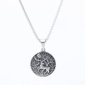 Retro Natural Style Forest Moon Elk Titanium Steel Pendant