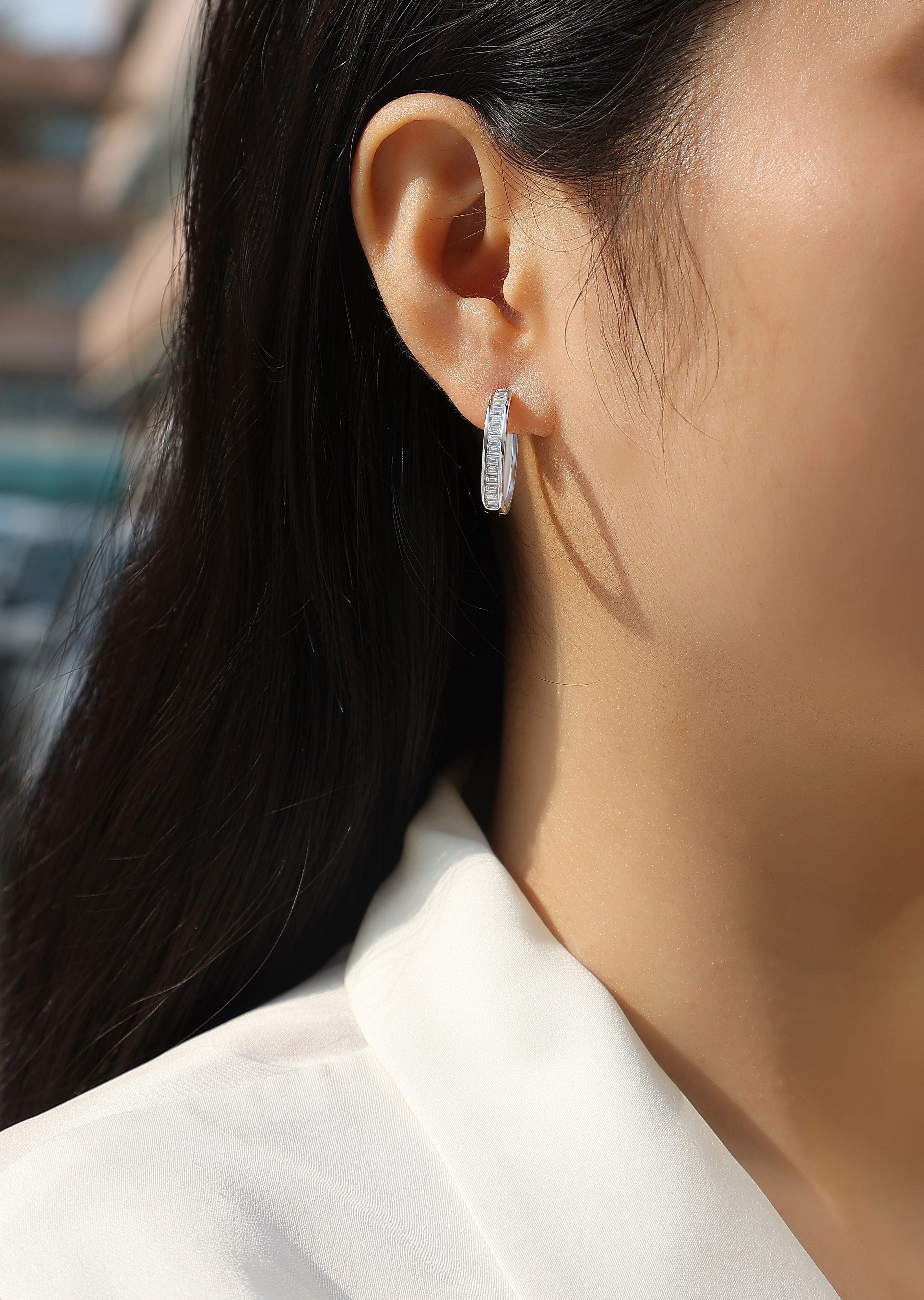 Dawn Break - Premium Moissanite Luxury Fashion Light Luxury Jewelry Silver Stud Earrings S925 Silver Plated Platinum