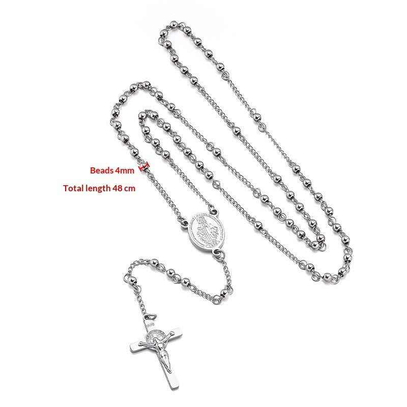Cross Necklace Vintage And Personalized Collarbone Chain Sweater Chain Made Of Titanium Steel That Wont Fade