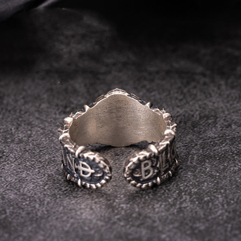 Tianlong Flame Ring For Trendy Men With An Opening