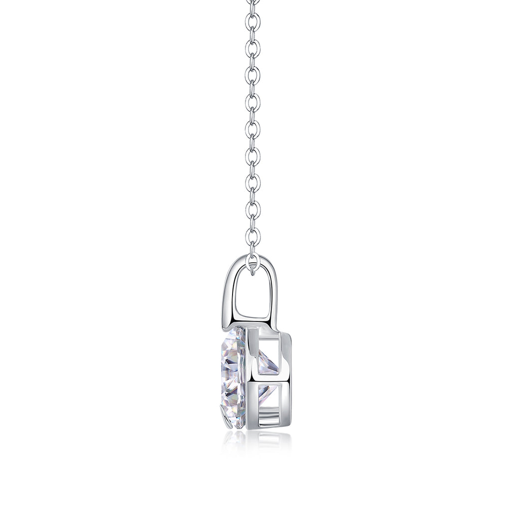Star Necklace - A Fashionable And Light Luxury Jewelry Pendant Necklace Set With Top-quality Moissanite, S925 Silver Plated Platinum