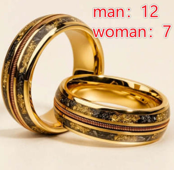 Stainless Steel Wire Ring In Rose Gold For Couples
