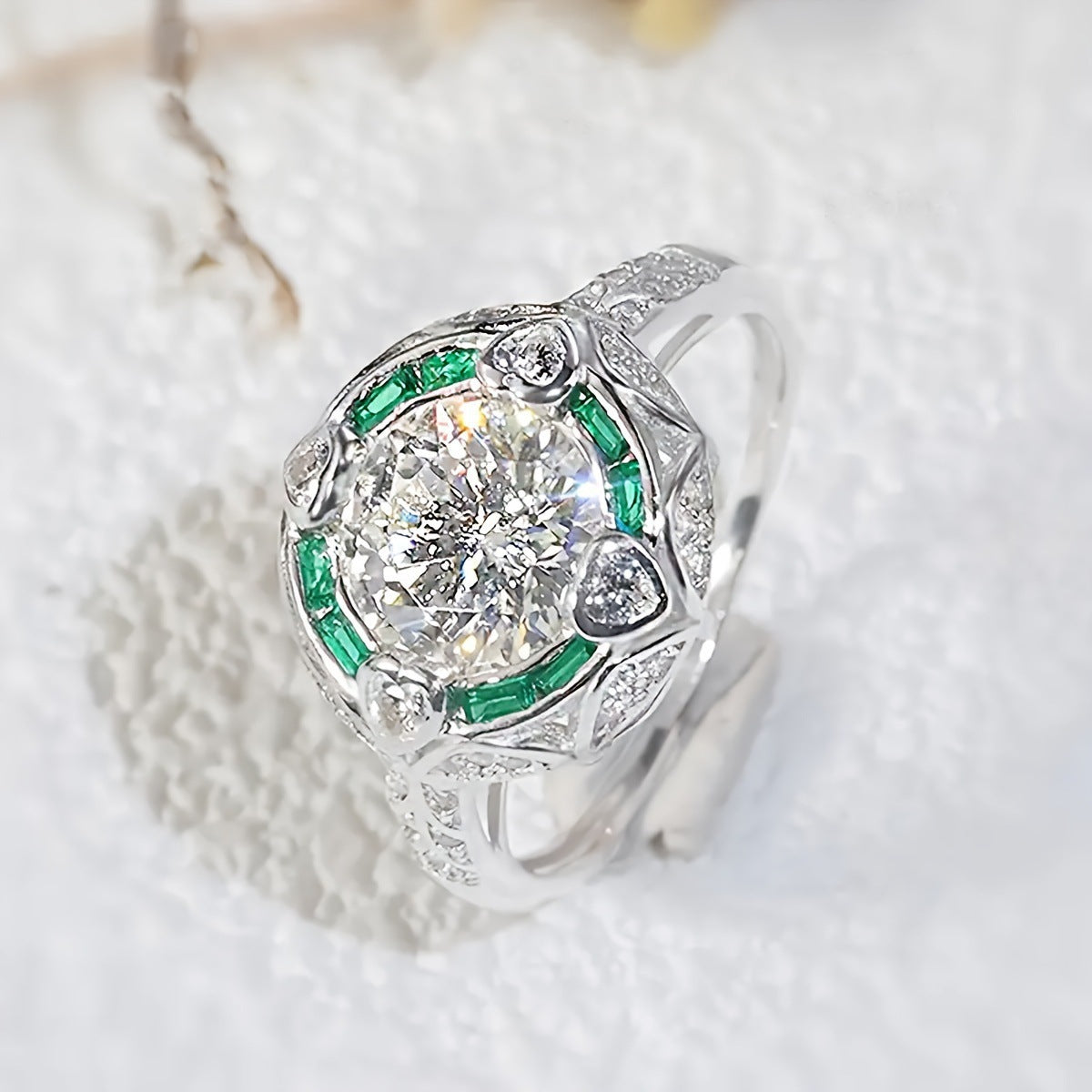 Sleek And Elegant Zircon Ringstylish Light Luxury
