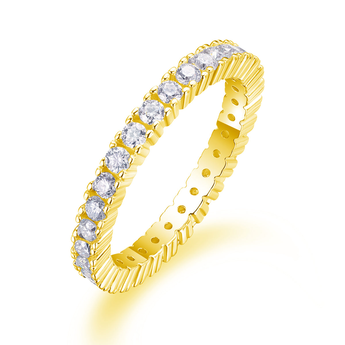 Ice Ballet - A Wedding Ring Set With Top-quality Moissanite S925 Silver And Platinum-plated Diamond. The Ring Can Be Inspected With A Diamond Pen