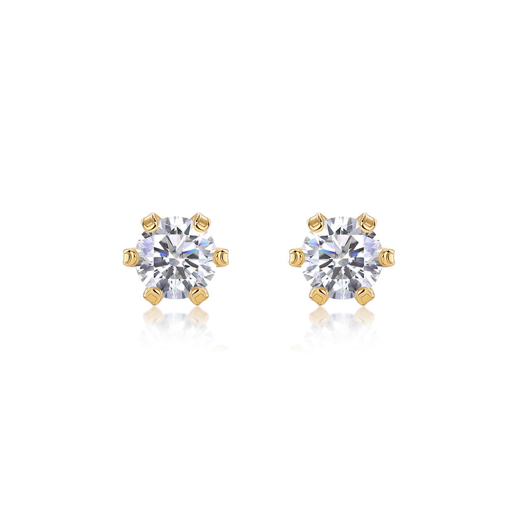Starlight Solo Dance - Premium Moissanite Luxury Fashion Light Luxury Jewelry Silver Stud Earrings S925 Silver Plated Platinum
