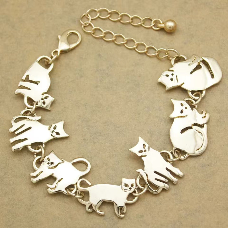 Cute Kitten Fashionable Creative Little Animal Bracelet