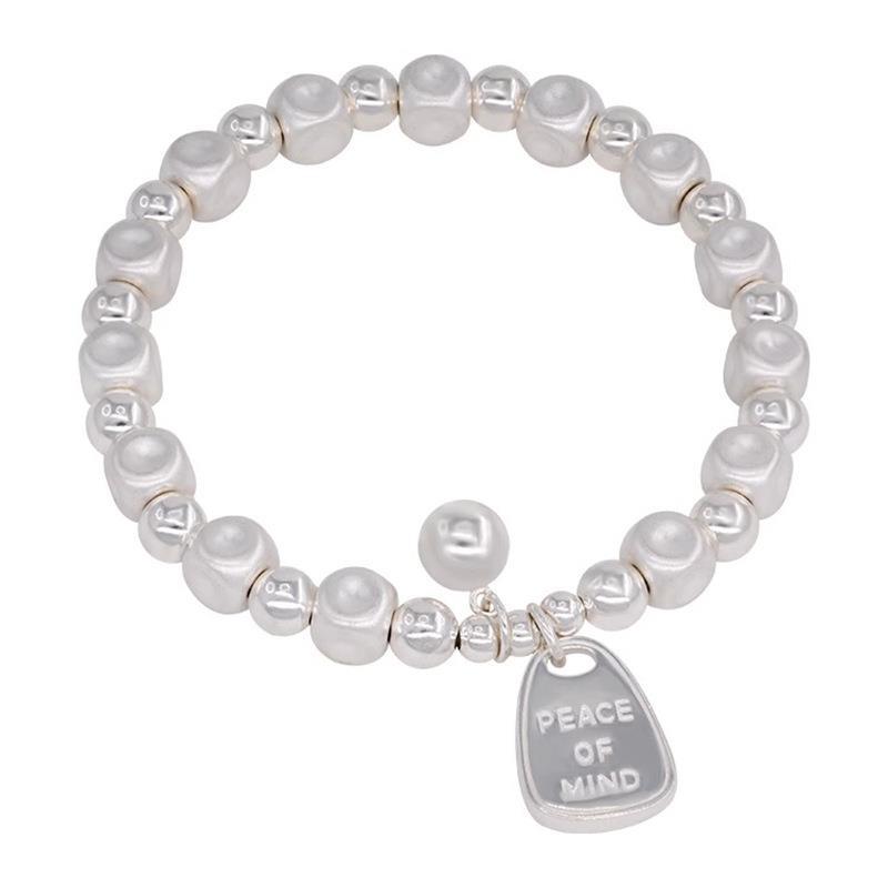Womens Light-Luxury Irregular Matte Beaded Bracelet