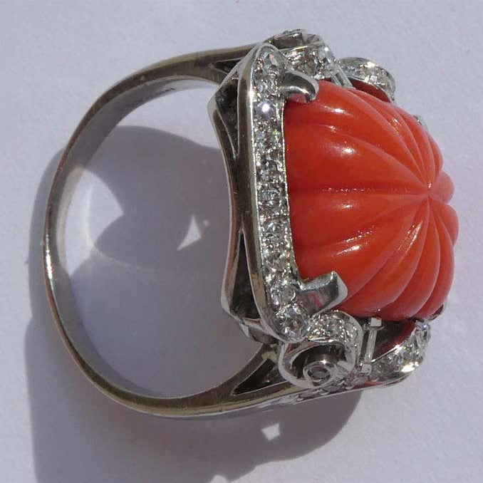 Fashion Red-ruby Plated Ring For Women