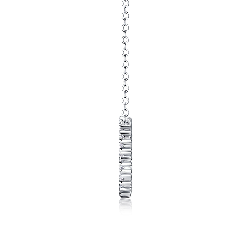 Bibo Necklace - A Fashionable And Light Luxury Jewelry Pendant Necklace Set With Top-quality Moissanite, S925 Silver Plated With Platinum