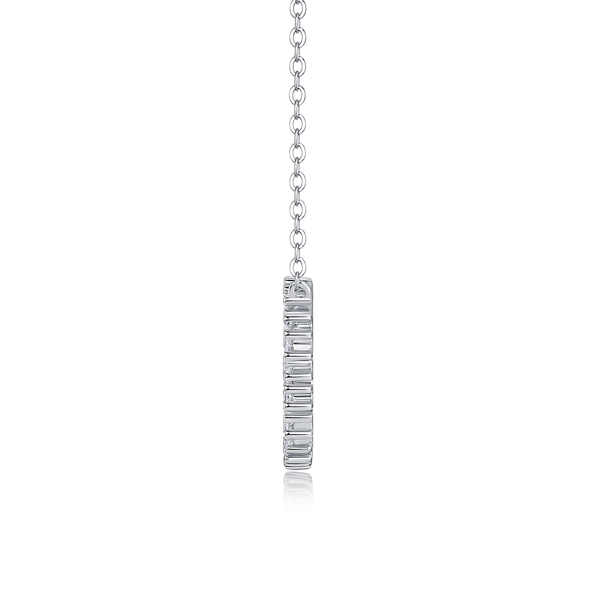 Bibo Necklace - A Fashionable And Light Luxury Jewelry Pendant Necklace Set With Top-quality Moissanite, S925 Silver Plated With Platinum