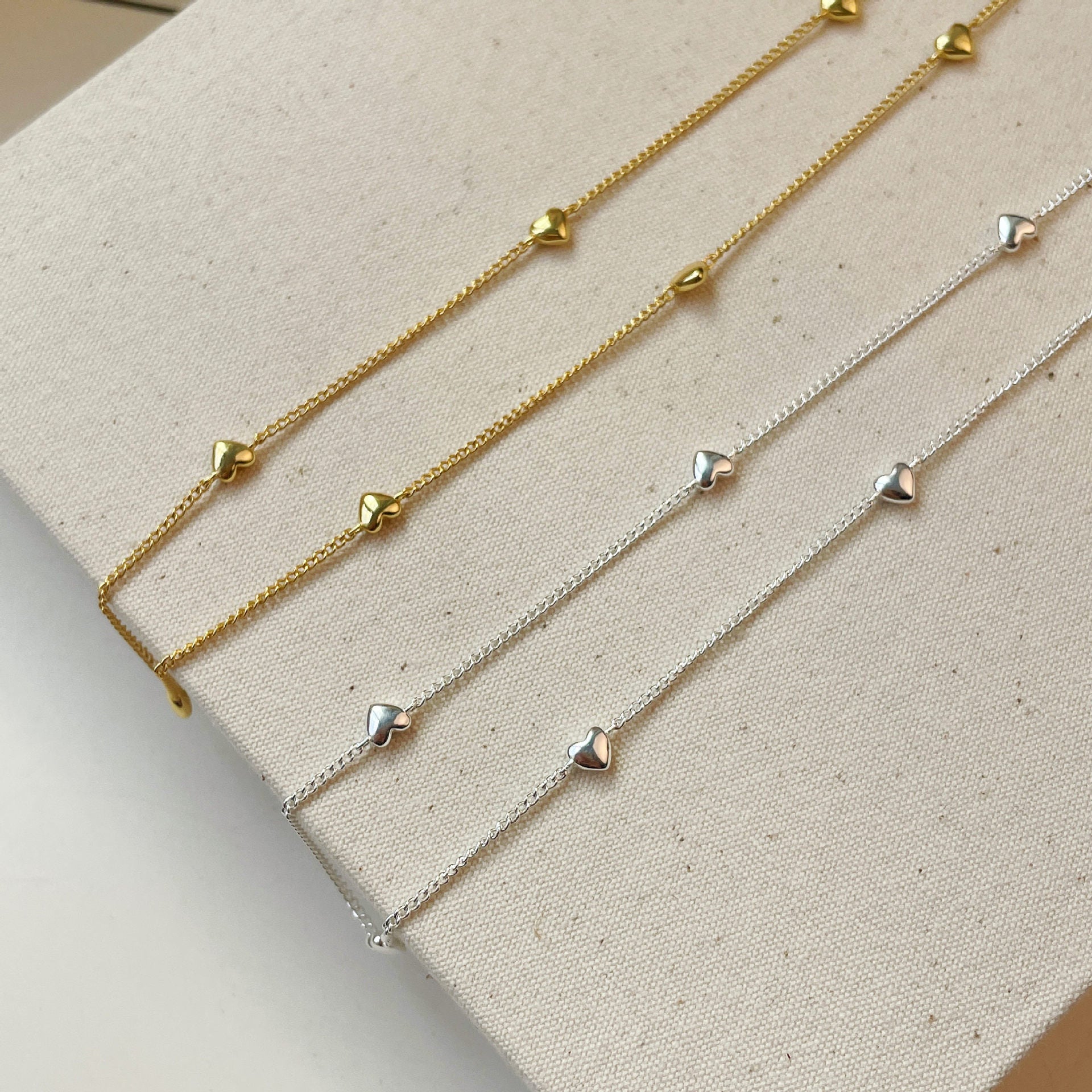 S925 Sterling Silver Heart Necklacea Fashionable Design