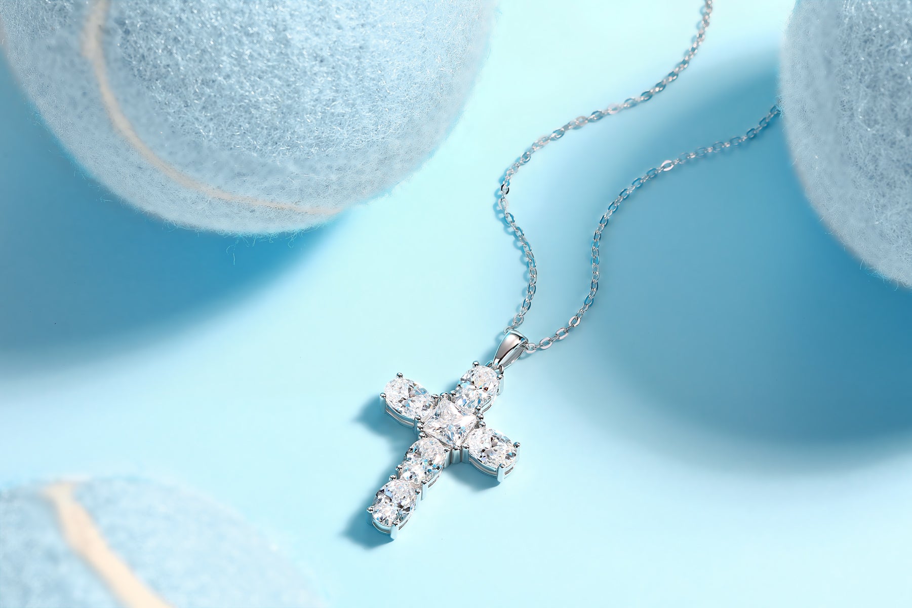 Soul Guidance - A Fashionable And Trendy Necklace Pendant Set With Top-quality Moissanite S925 Silver And Platinum Plating Can Be Tested With A Diamond Pen