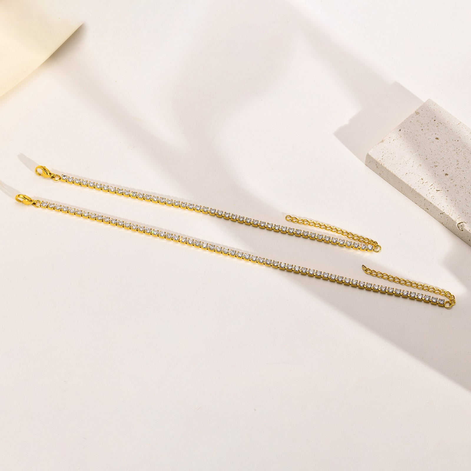 Stainless Steel Zirconia Chain Tennis Bracelet