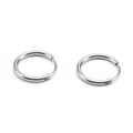 Simple, Versatile Stainless Steel Hoop Earrings In A Classic Round Design