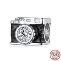 Zircon S925 Sterling Silver Camera Beads