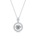 Touch - A Fashionable And Trendy Necklace Pendant Set With 1-carat Top-quality Moissanite S925 In Silver And Platinum Plating Can Be Tested With A Diamond Pen