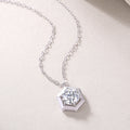 A Fraction Of A Fraction - Top-quality Moissanite Fashionable Light Luxury Jewelry Silver Pendant Necklace S925 Silver Plated Platinum