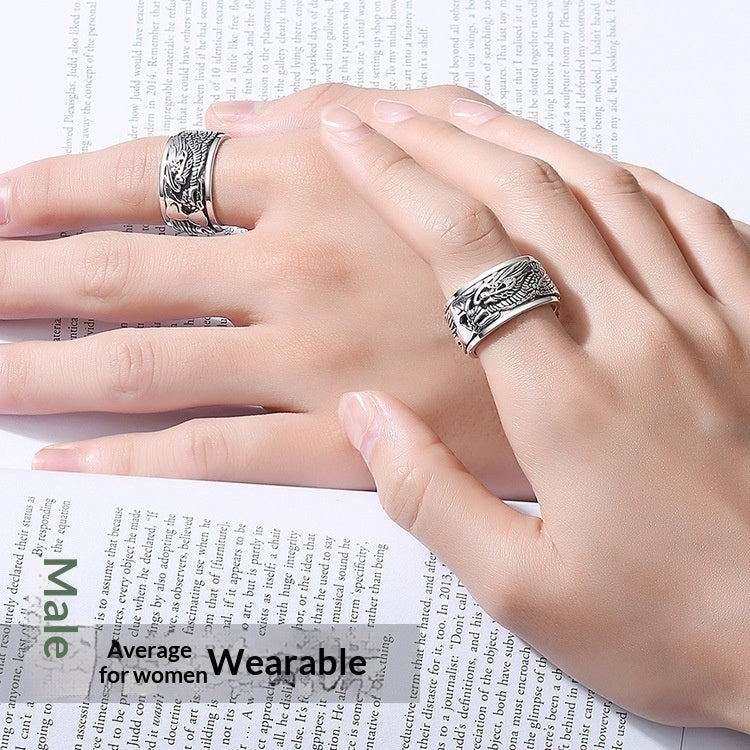 Male Auspicious Dragon Rotating Men's Rotatable Ring