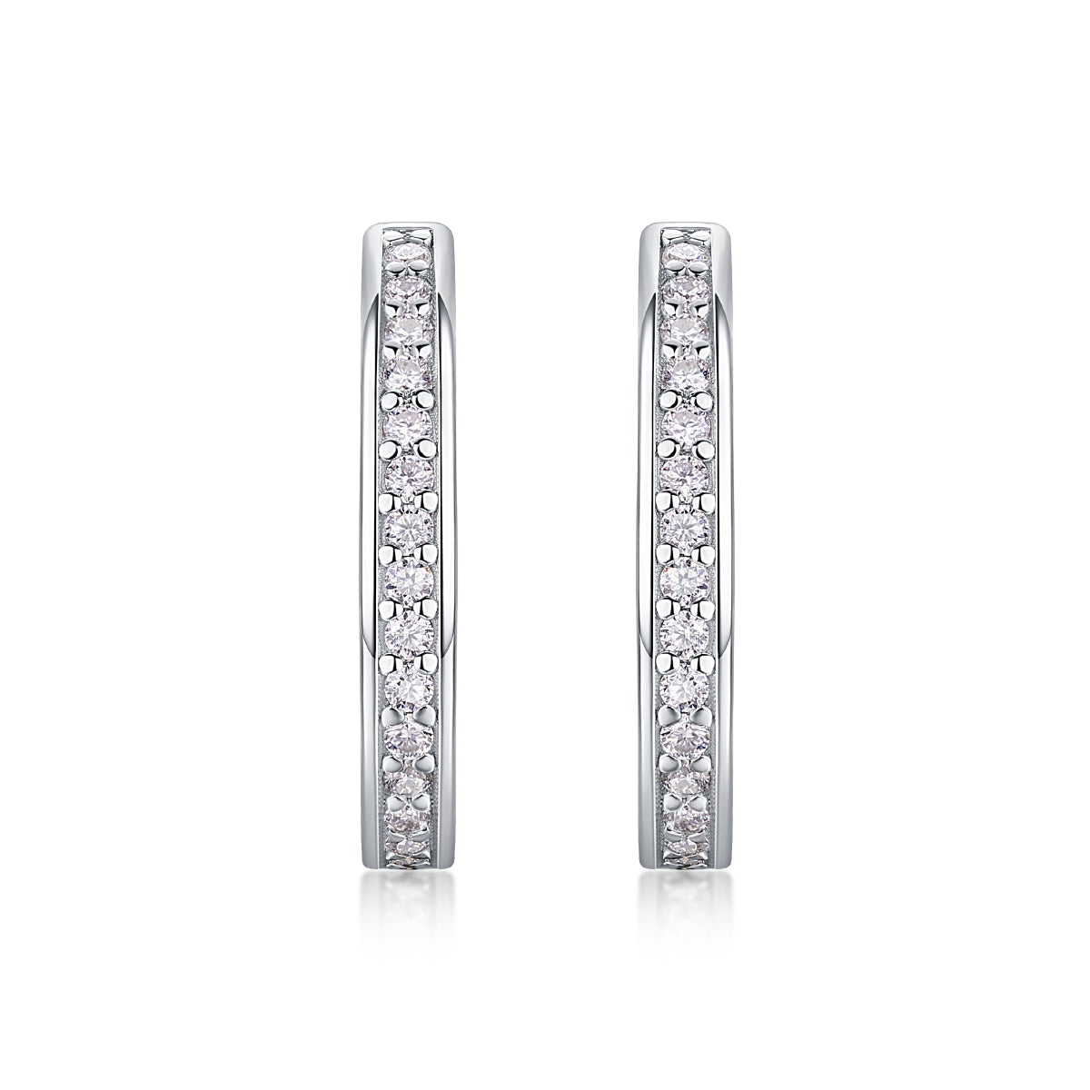 Showcasing - Top-quality Moissanite Luxury, Fashionable And Light Luxury Jewelry, Silver Stud Earrings S925, Silver-plated Platinum
