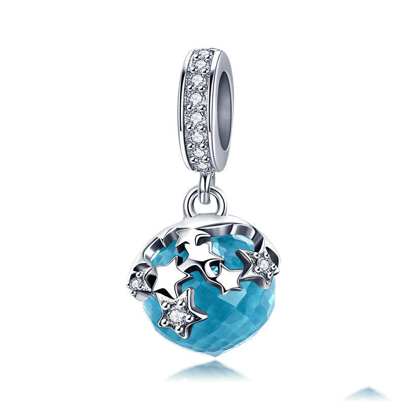 Blue Starlight Pendant S925 Silver Fashion All-match