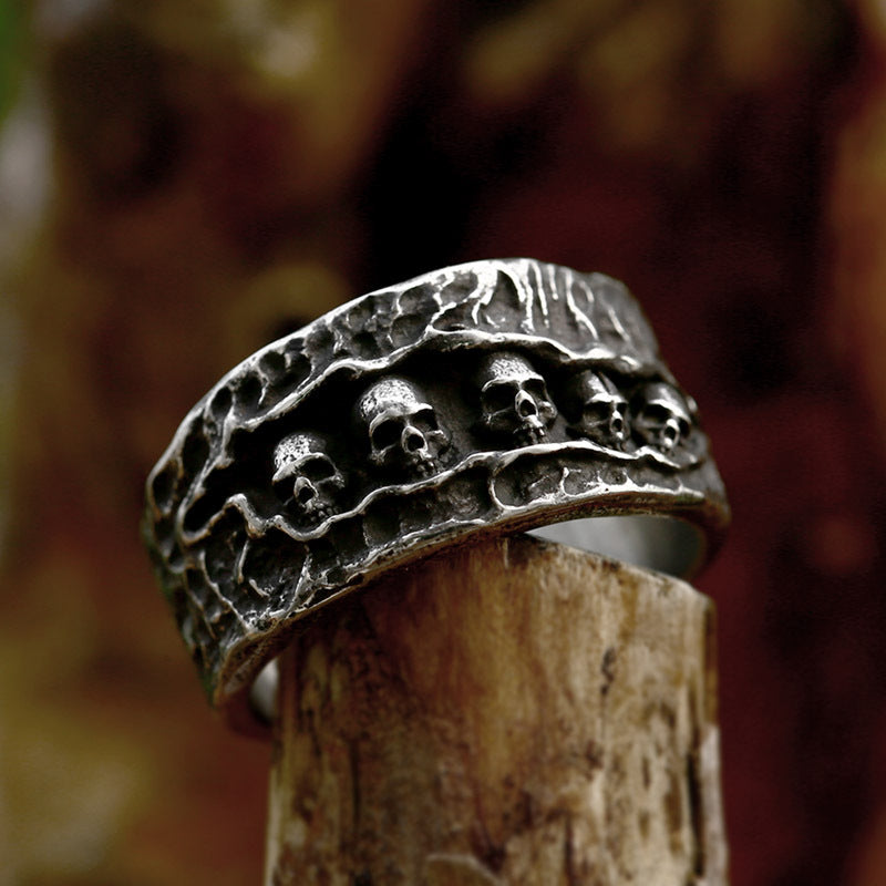 Men's Versatile Retro Style Stainless Steel Men's Ring