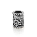 Viking Dragon Vintage Delicate Pattern Engraved Bead Accessory