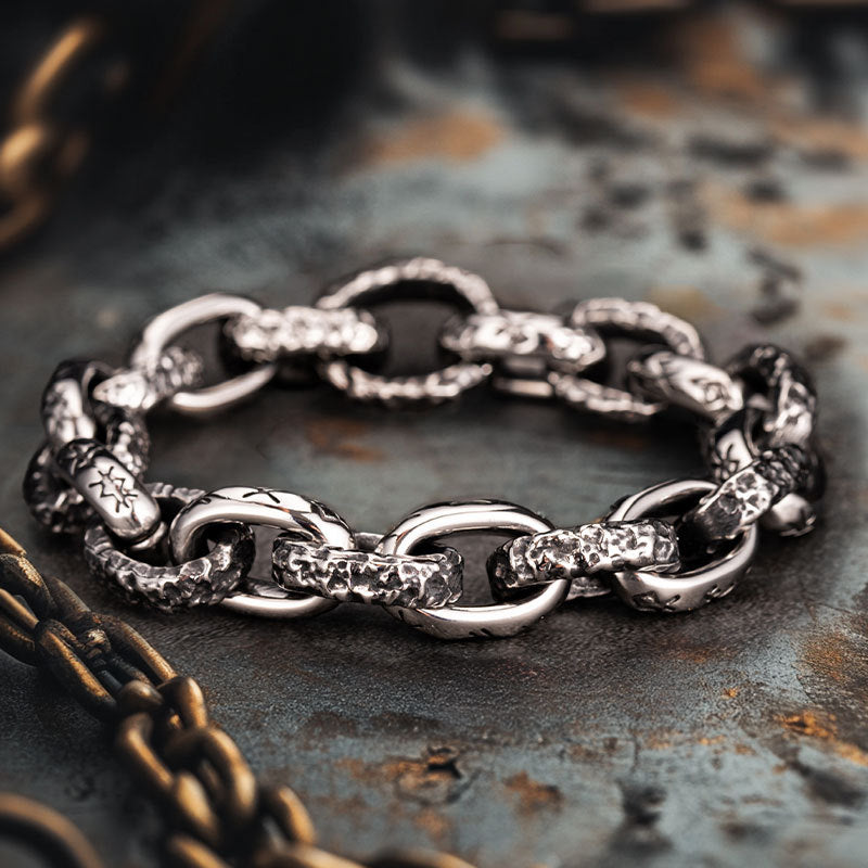 Mens Retro-Style Fashion Titanium Steel Bracelet