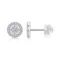 Moonlit Night Silver Osmanthus - Earrings Set With Top-quality Moissanite S925 Silver And Platinum-plated Stud Earrings, A Fashionable And Trendy Accessory, Can Be Tested With A Diamond Pen