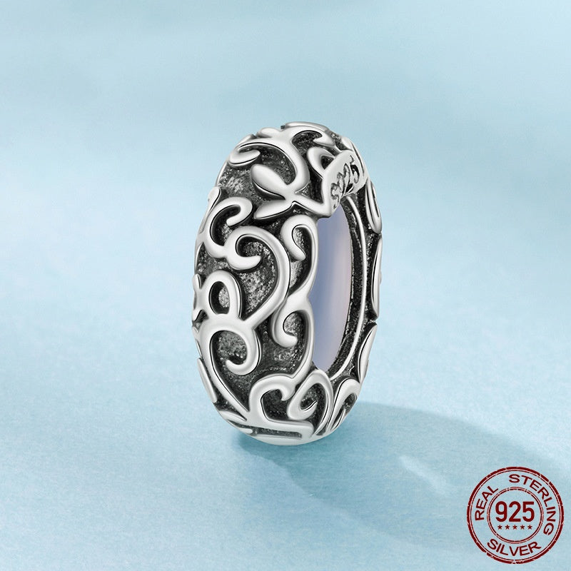 S925 Silver Spacer Beads Vintage Pattern Mini Bracelet Beads