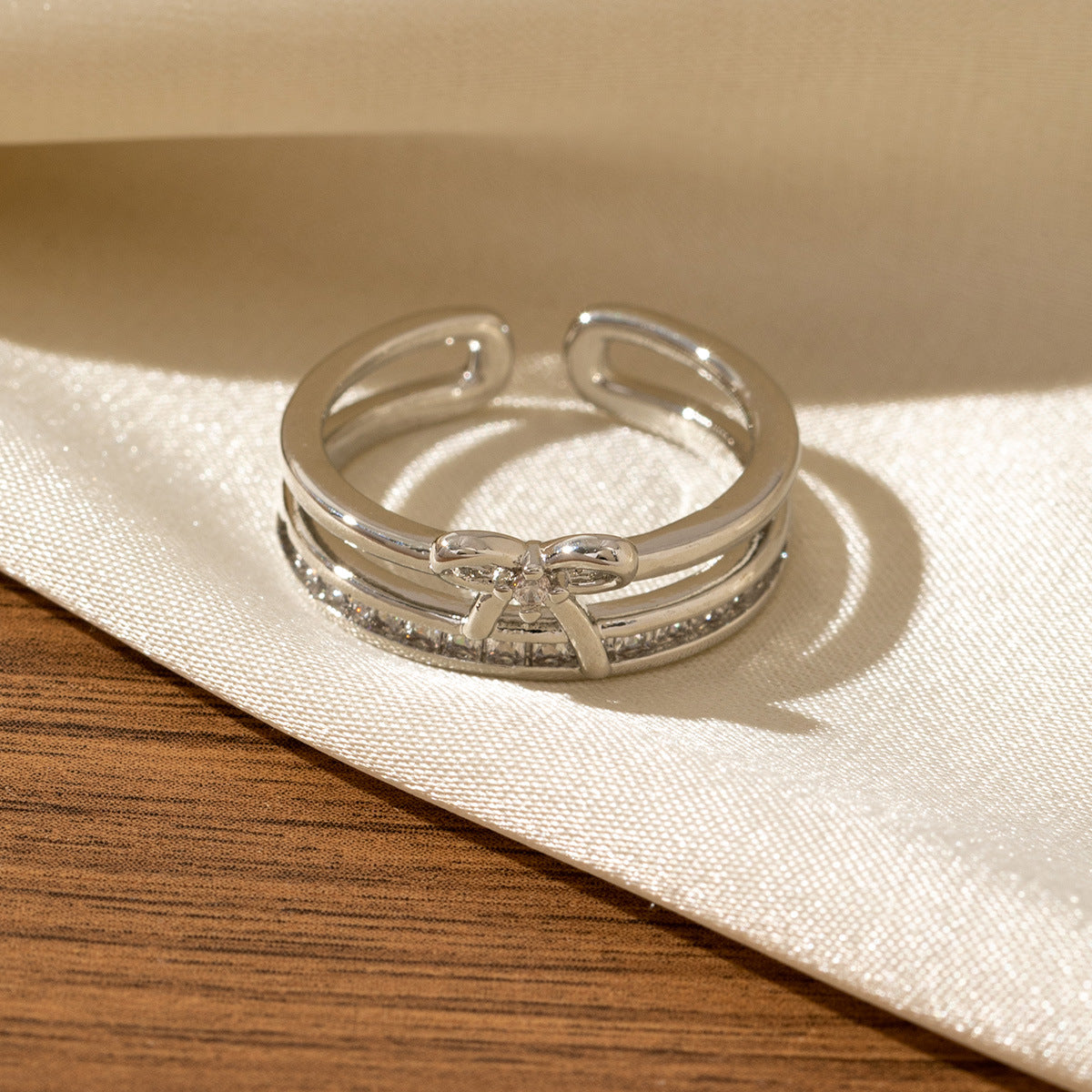 Light-luxury High-end Adjustable Open Ring For Women