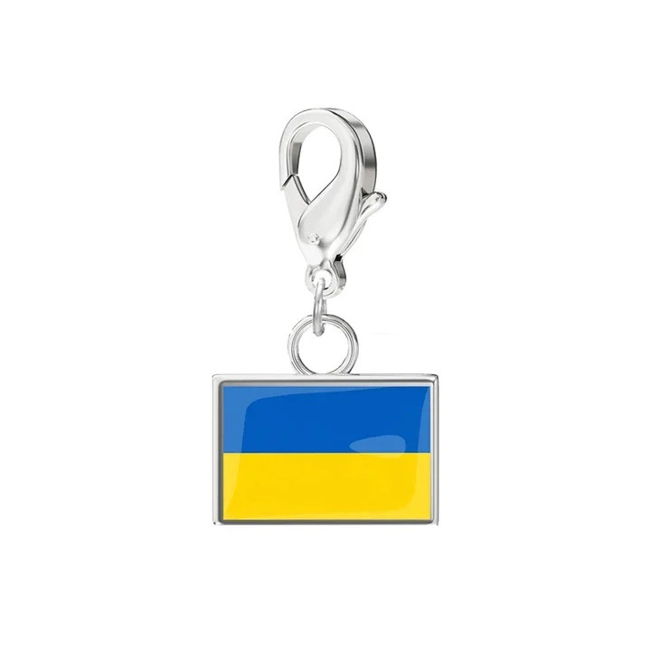 Patriotic Travel Souvenir Stainless Steel Pendant With National Flags Of Various Countries