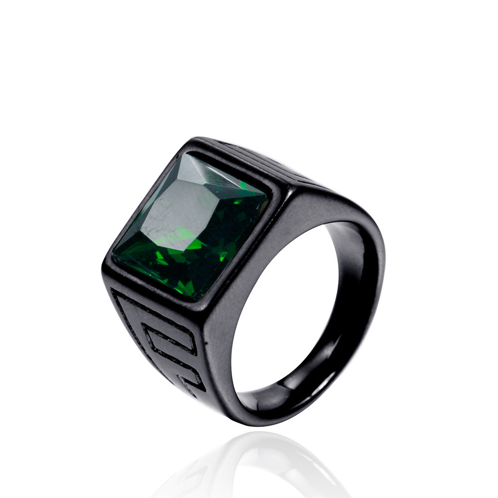 Retro Trendy Men Stainless Steel Ring