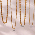 Titanium Steel Twisted Chain Necklace That Wont Fade