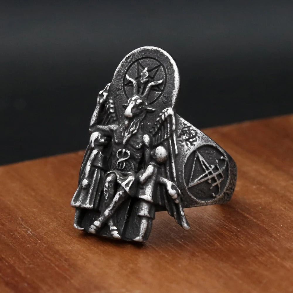 Steel Warrior Stainless Steel Ring Punk Mens Ring