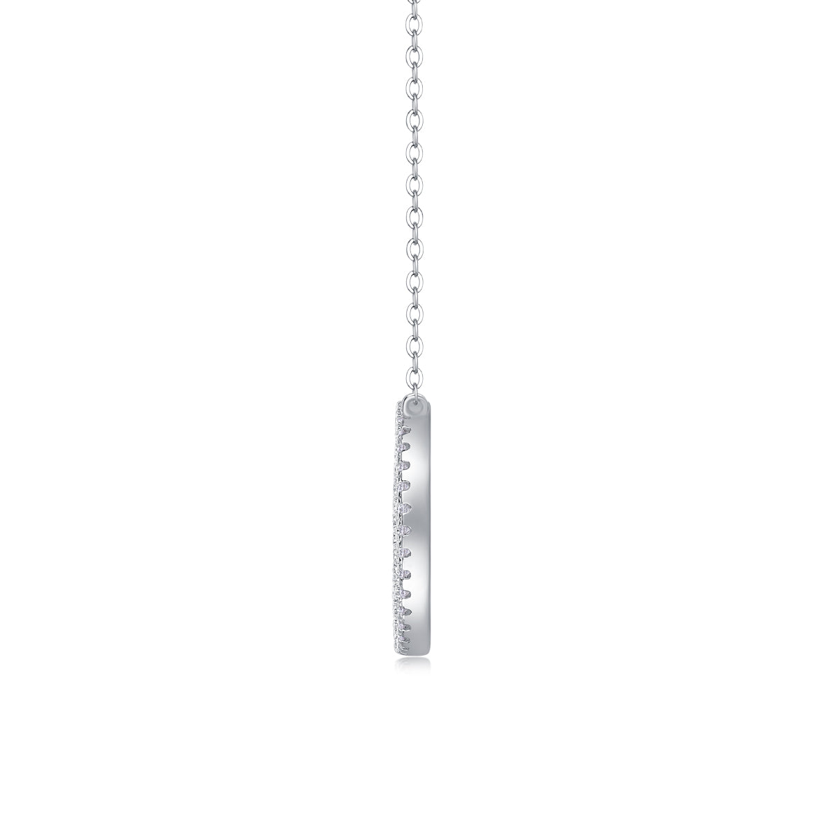 Reciprocating - Set With Top-quality Moissanite, Fashionable And Light Luxury Jewelry, Silver Pendant Necklace S925, Silver Plating, Platinum, Gold, Rose Gold