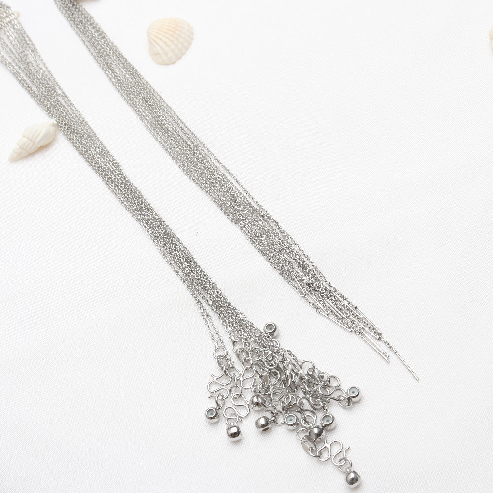 DIY Color-preserving O-link Chain Versatile Adjustable Copper-plated Necklace
