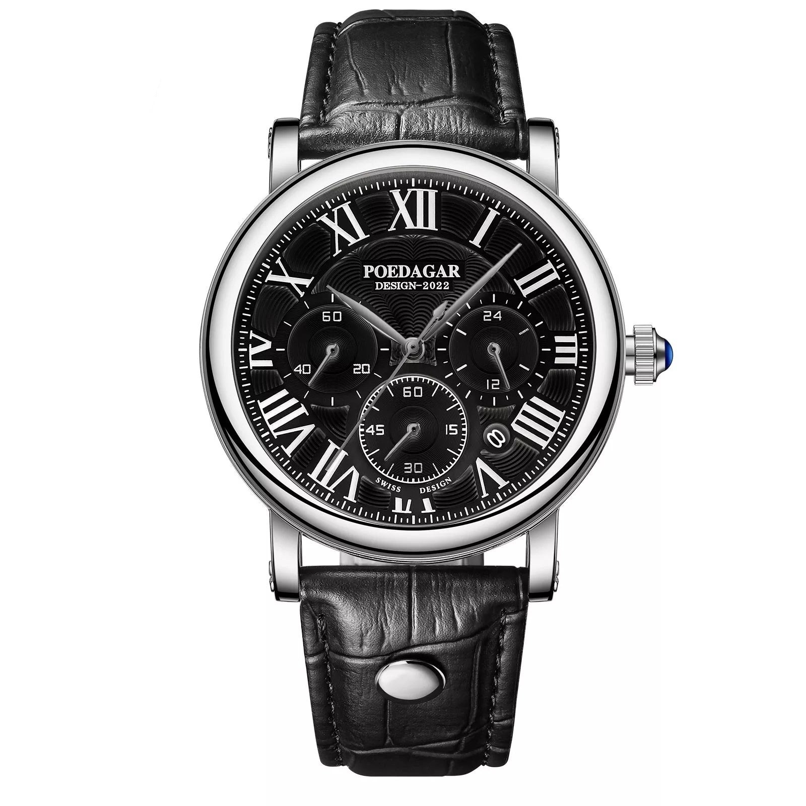 Multifunctional Men's Fashion Quartz Watch Ultra-thin Belt Style