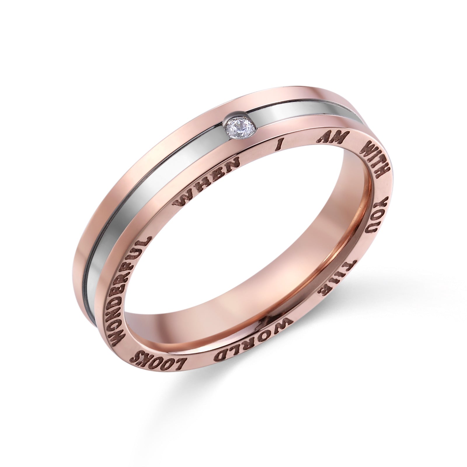 Simple And Versatile Titanium Steel Ring
