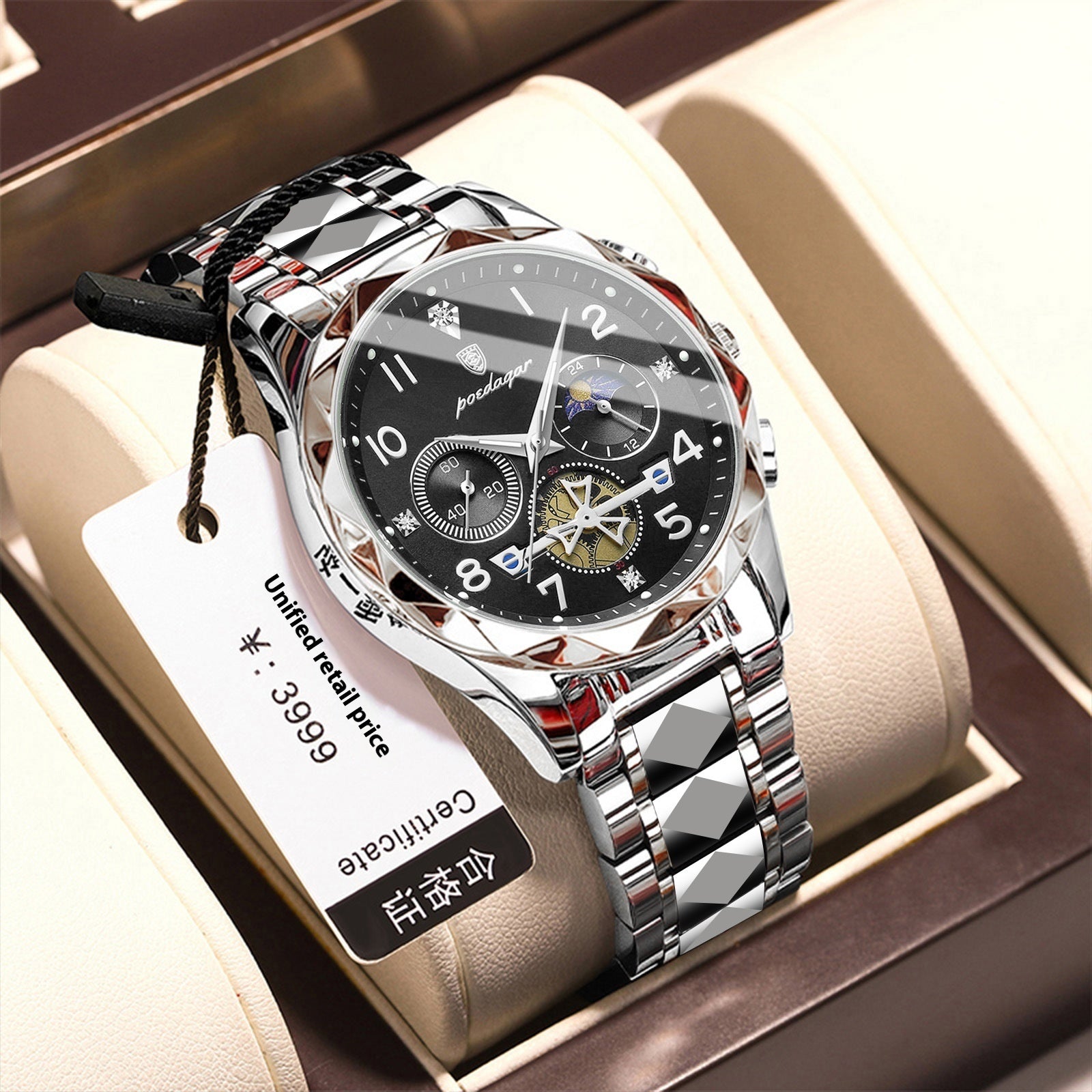 Men's Waterproof Luminous Fashionable Quartz Watch