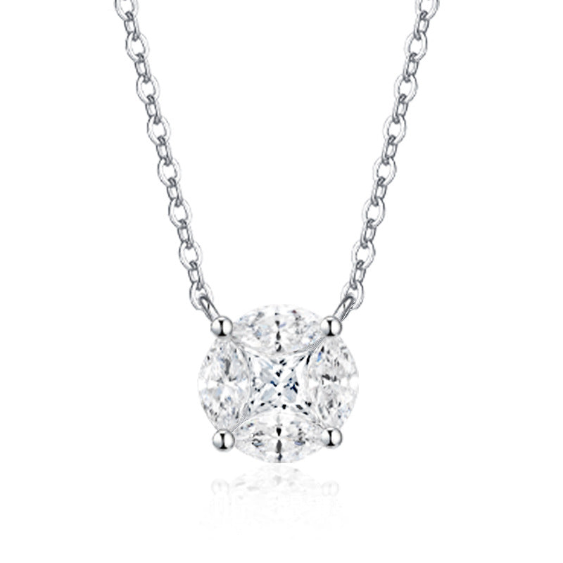 Japanese And Korean Fashion Light Luxury Niche Brand8 Hearts 8 Arrows Dazzling Clavicle Necklace