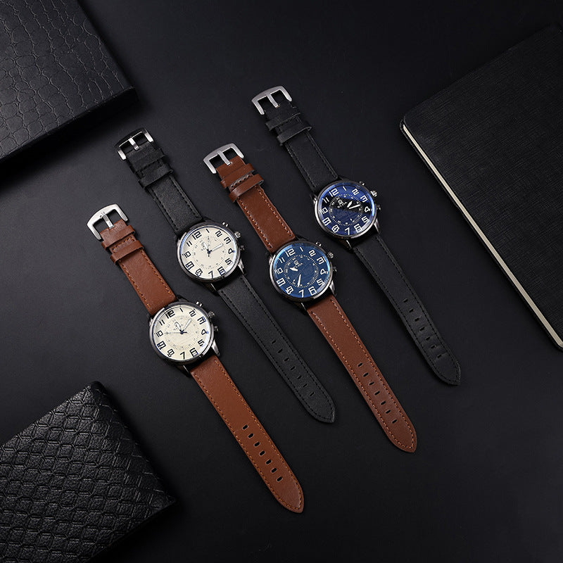 Belt Men's Digital Dial Quartz Watch