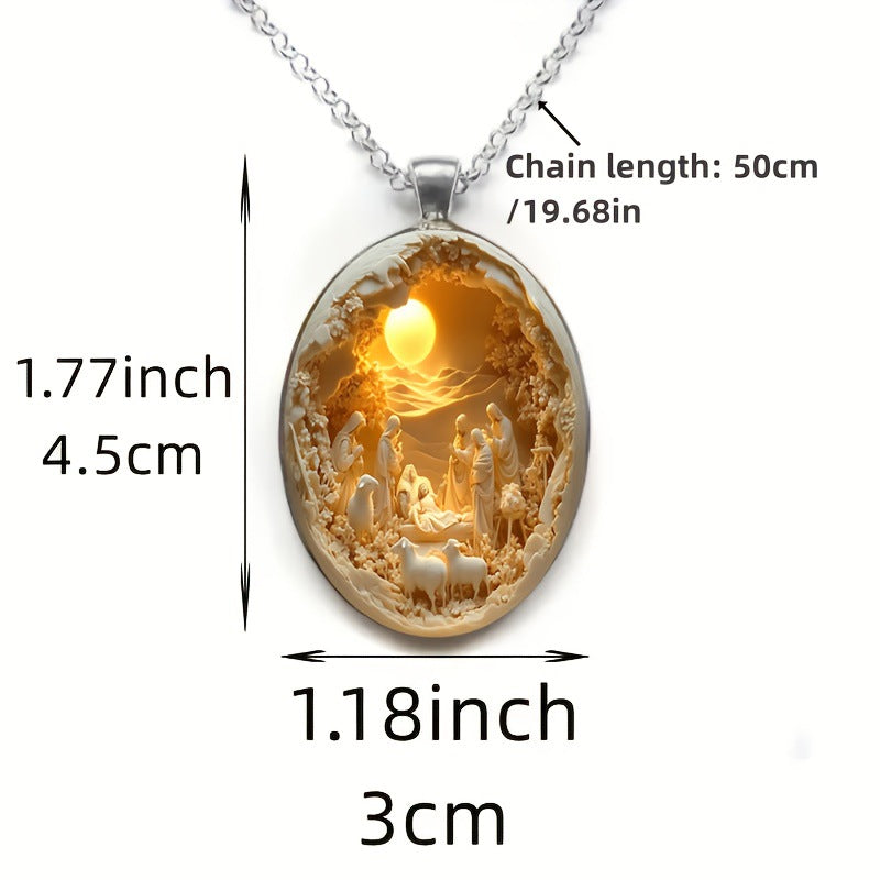 An Elegant Glass Necklace Designed For Everyday Elegance And Special Events. A Thoughtful Gift For Christmas, Easter And More