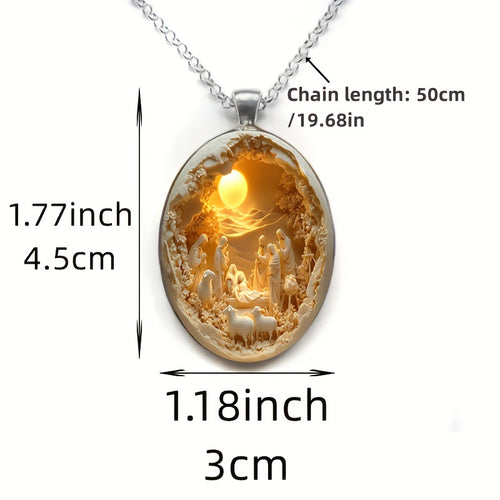 An Elegant Glass Necklace Designed For Everyday Elegance And Special Events. A Thoughtful Gift For Christmas, Easter And More