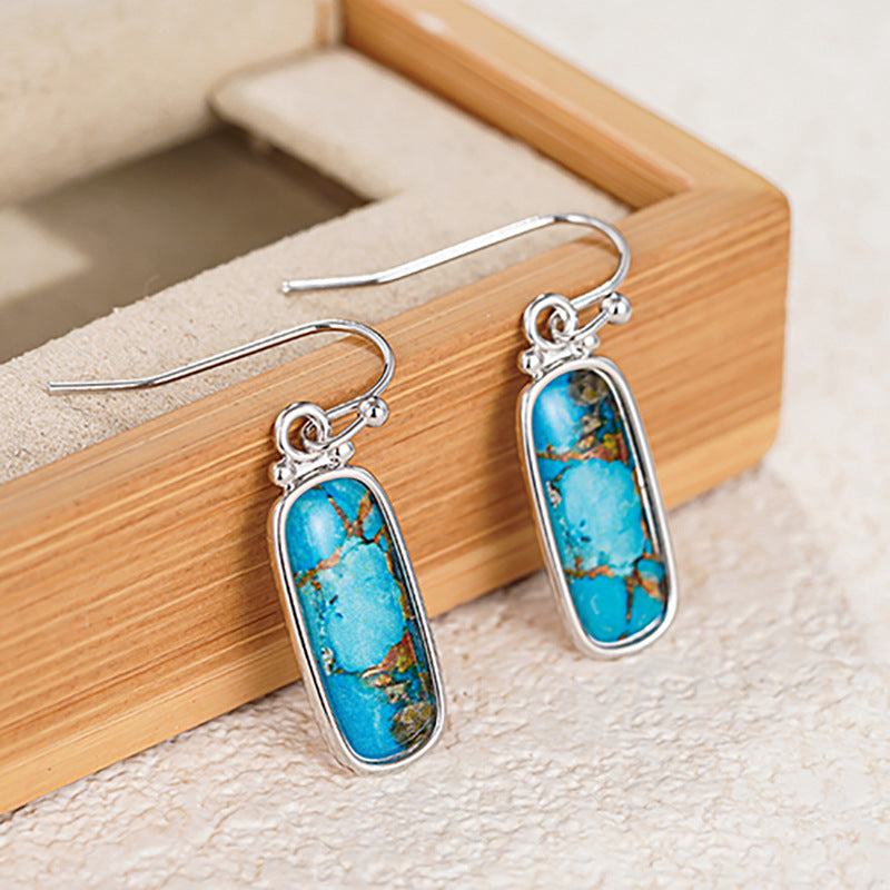 Ethnic-style Marble-look Earrings For Women
